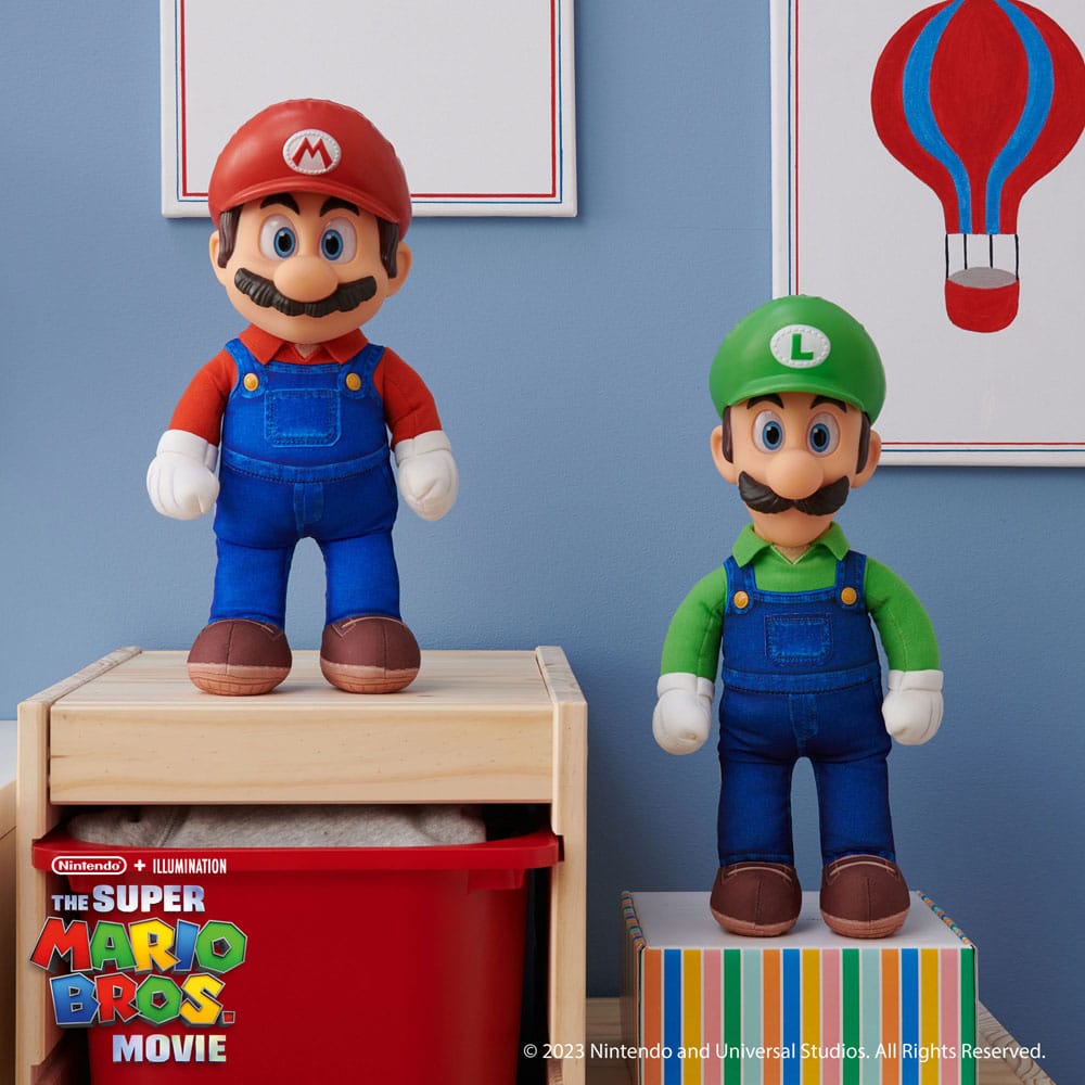 Jakks Pacific Der Super Mario Bros. Film Plüschfigur Luigi 30 cm