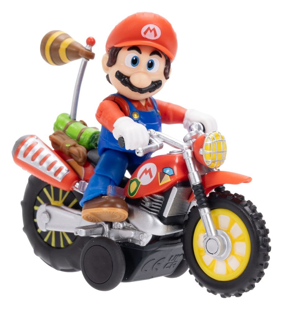 Jakks Pacific Der Super Mario Galaxy Film Mario Mit Rückziehmotorrad Actionfigur