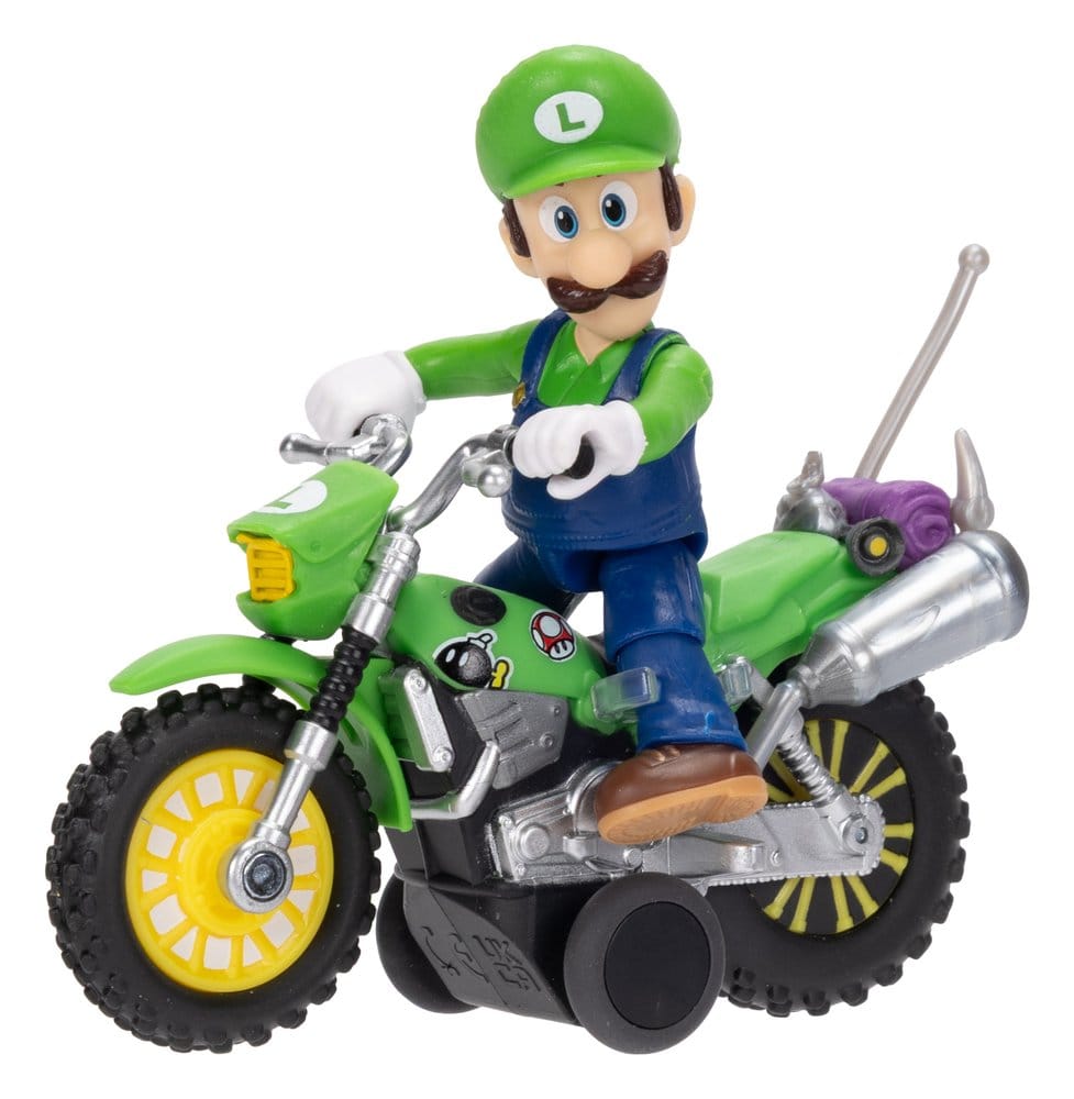 Jakks Pacific Der Super Mario Galaxy Film Mit Rückziehmotorrad Luigi Actionfigur