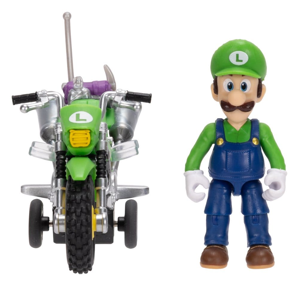 Jakks Pacific Der Super Mario Galaxy Film Mit Rückziehmotorrad Luigi Actionfigur