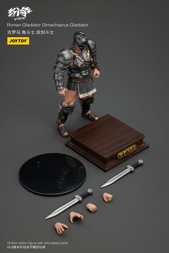 Joy Toy (CN) Strife Roman Gladiator Dimachaerus Gladiator 1/18 Actionfigur