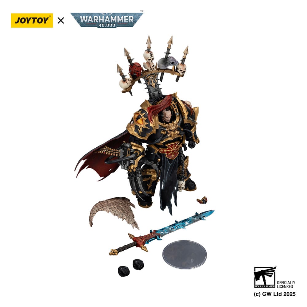 Joy Toy (CN) Warhammer 40,000 Black Legion Abaddon the Despoiler with Drach'nyen and the Talo Actionfigur