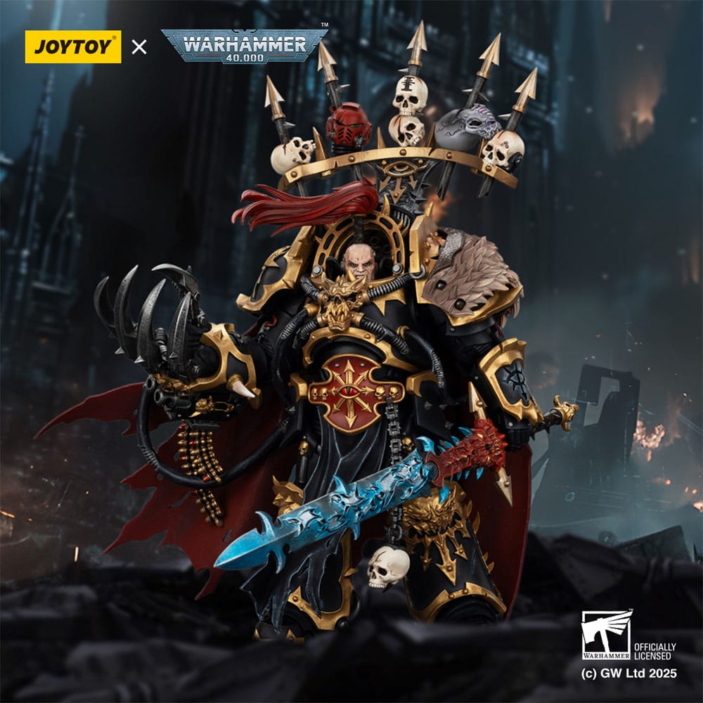 Joy Toy (CN) Warhammer 40,000 Black Legion Abaddon the Despoiler with Drach'nyen and the Talo Actionfigur