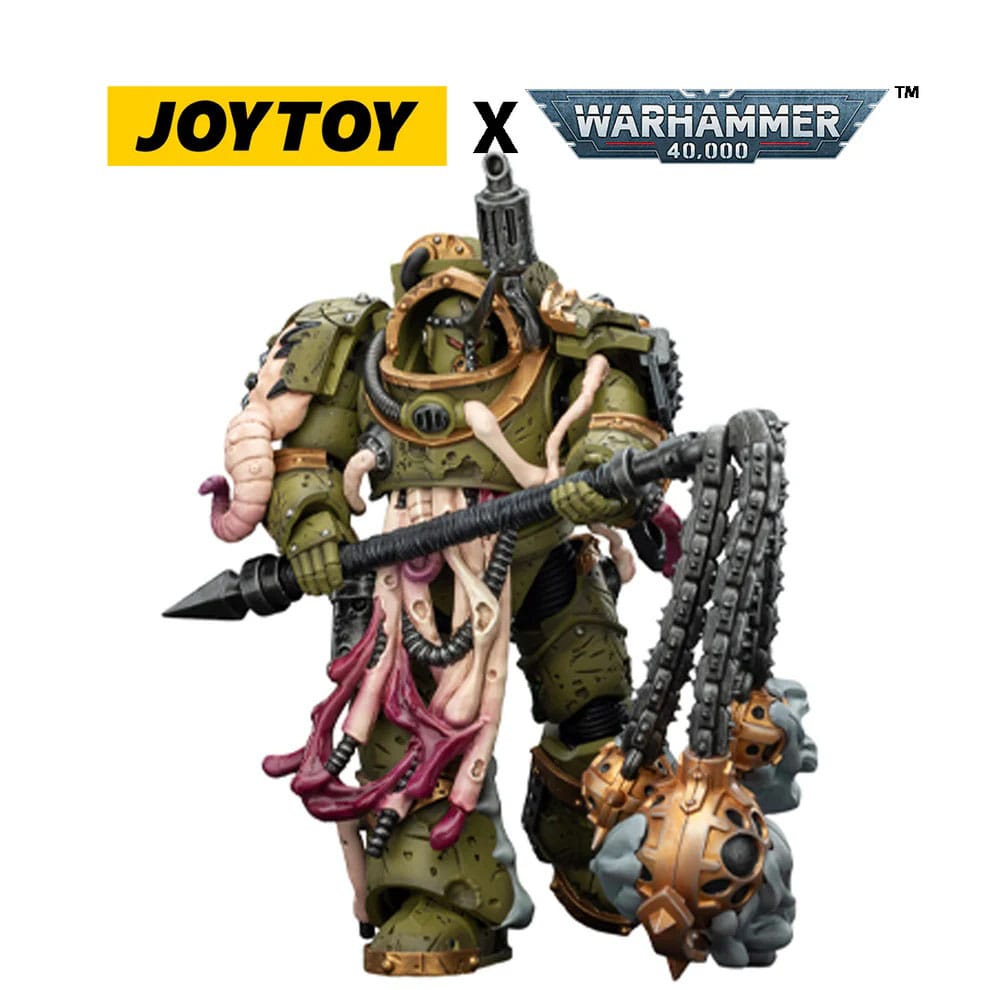 Joy Toy (CN) Warhammer 40,000 Death Guard Blightlord Terminator 2 with Flail of Corruption Actionfigur