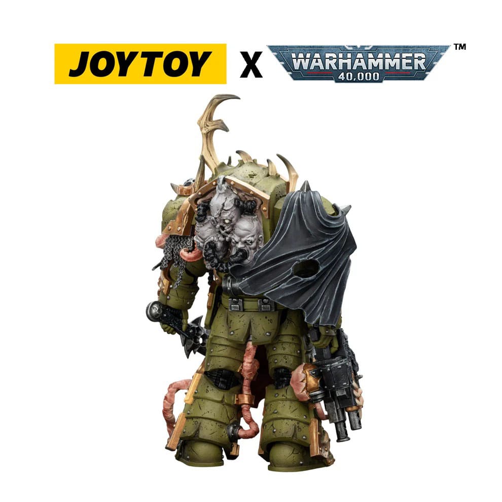 Joy Toy (CN) Warhammer 40,000 Death Guard Blightlord Terminator 3 with Combi-bolter and Bubotic Blade Actionfigur
