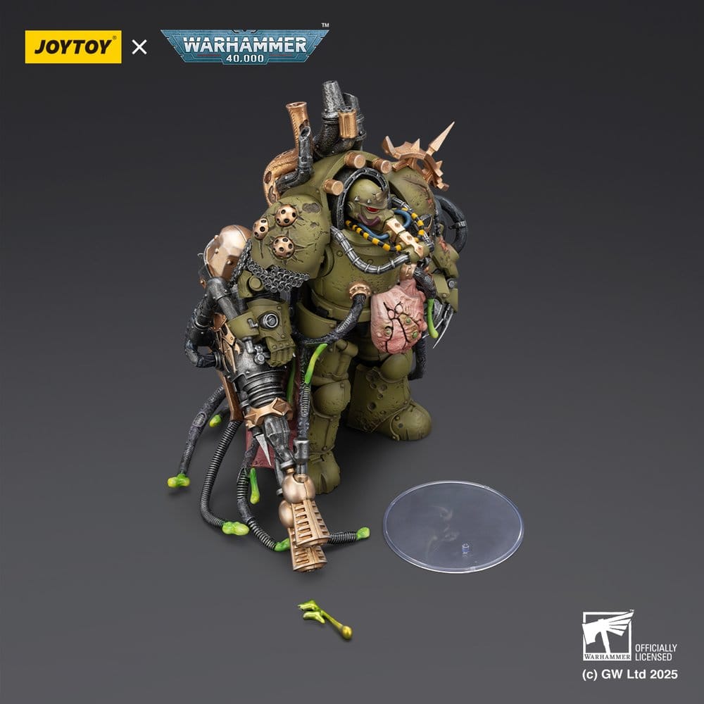 Joy Toy (CN) Warhammer 40,000 Death Guard Lord of Virulence with Power Fist and Twin Plague Spewer Actionfigur