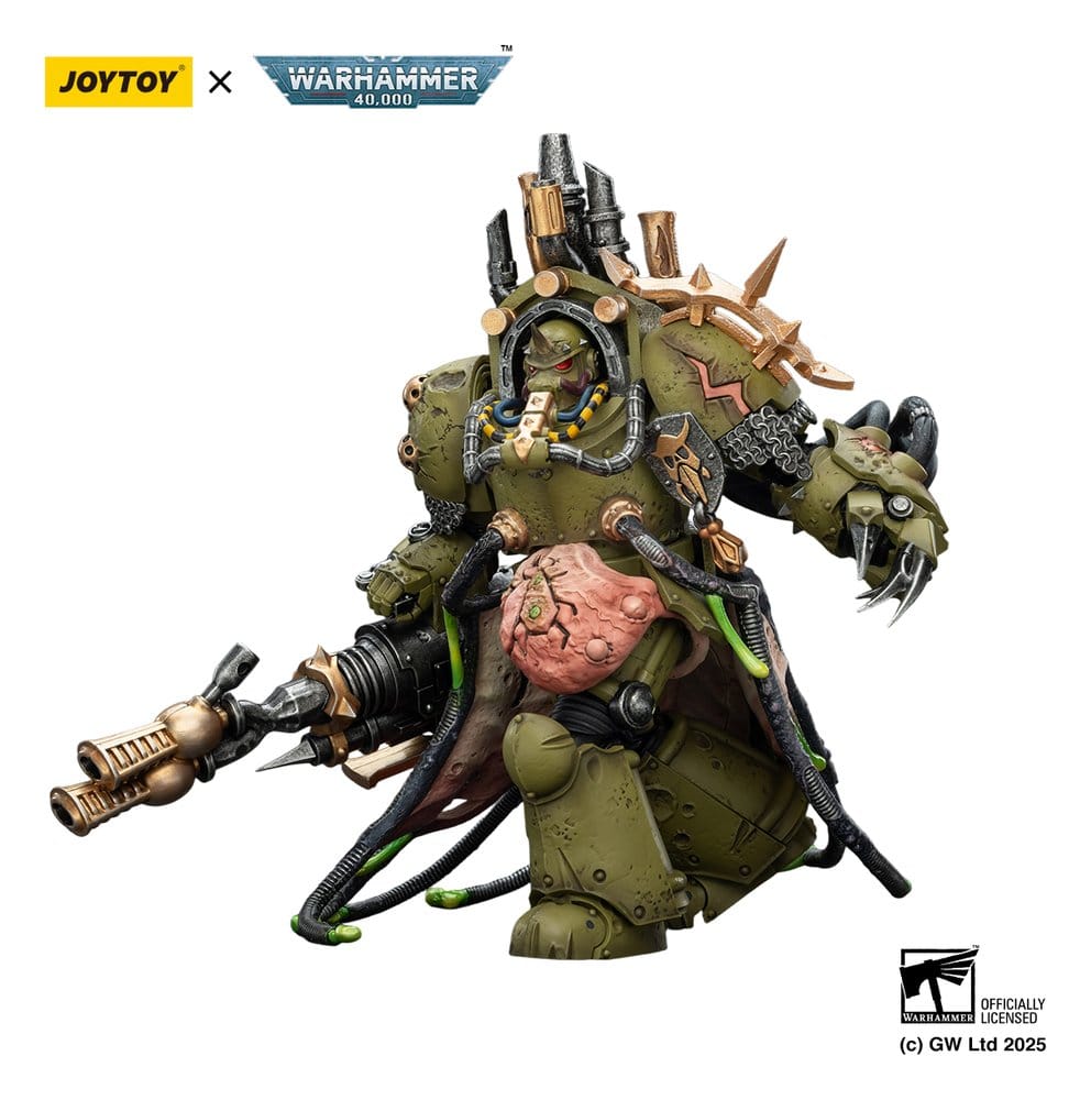 Joy Toy (CN) Warhammer 40,000 Death Guard Lord of Virulence with Power Fist and Twin Plague Spewer Actionfigur