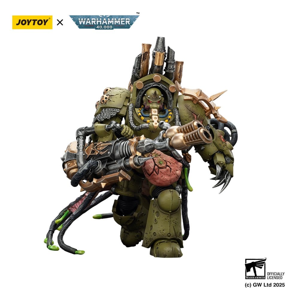 Joy Toy (CN) Warhammer 40,000 Death Guard Lord of Virulence with Power Fist and Twin Plague Spewer Actionfigur