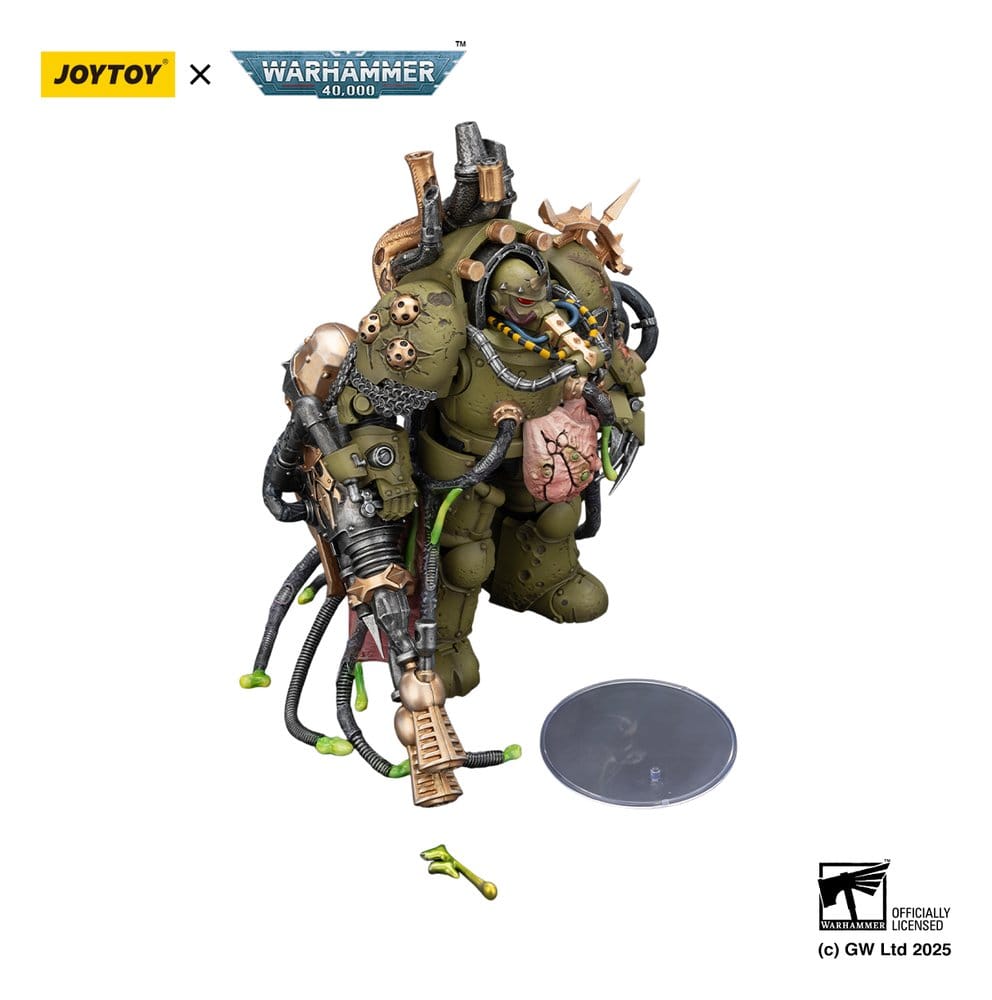 Joy Toy (CN) Warhammer 40,000 Death Guard Lord of Virulence with Power Fist and Twin Plague Spewer Actionfigur