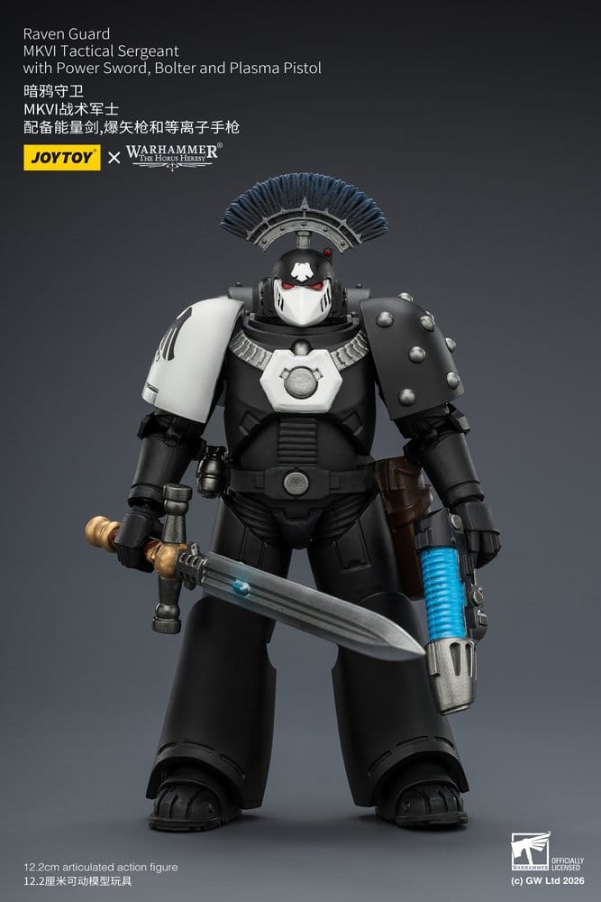 Joy Toy (CN) Warhammer 40,000 Raven Guard MkVI Tactical Sergeant Actionfigur