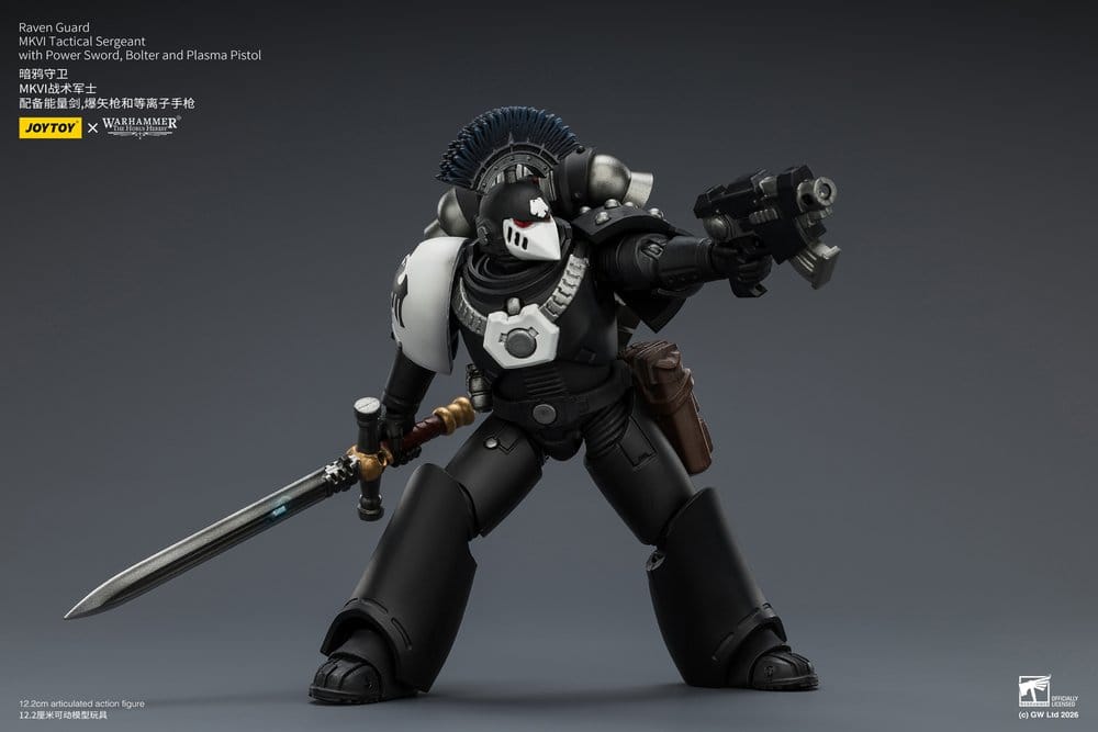 Joy Toy (CN) Warhammer 40,000 Raven Guard MkVI Tactical Sergeant Actionfigur