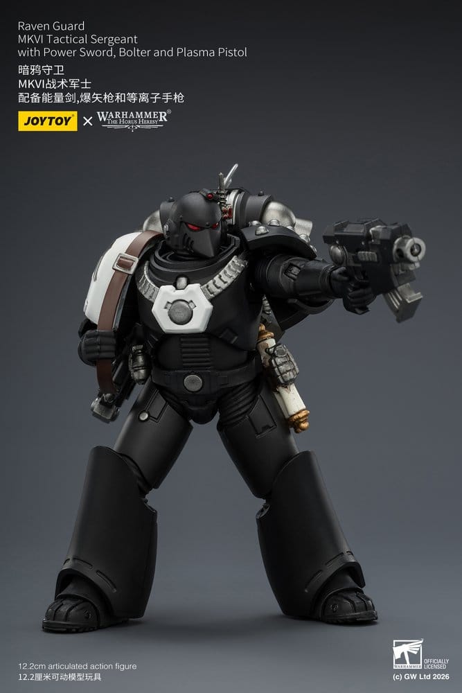 Joy Toy (CN) Warhammer 40,000 Raven Guard MkVI Tactical Sergeant Actionfigur