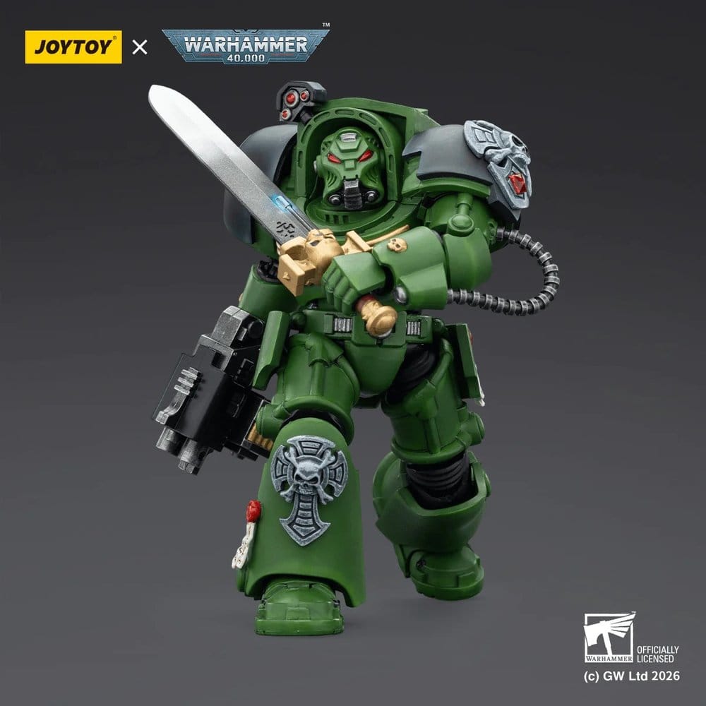 Joy Toy (CN) Warhammer 40,000 Salamanders Terminator 1 with Power Sword and Storm Bolter Actionfigur