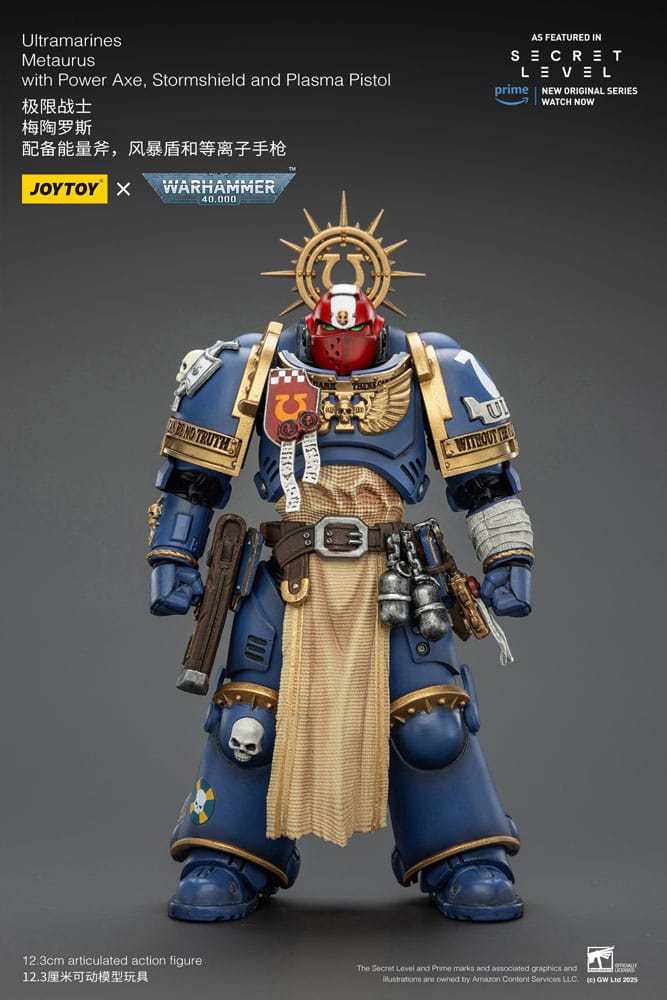 Joy Toy (CN) Warhammer 40,000 Ultramarines Metaurus with Power Axe, Stormshield and Plasma Pistol Actionfigur
