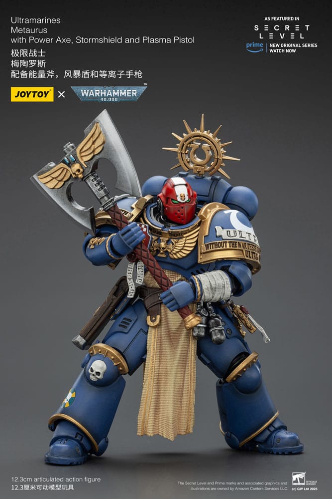 Joy Toy (CN) Warhammer 40,000 Ultramarines Metaurus with Power Axe, Stormshield and Plasma Pistol Actionfigur