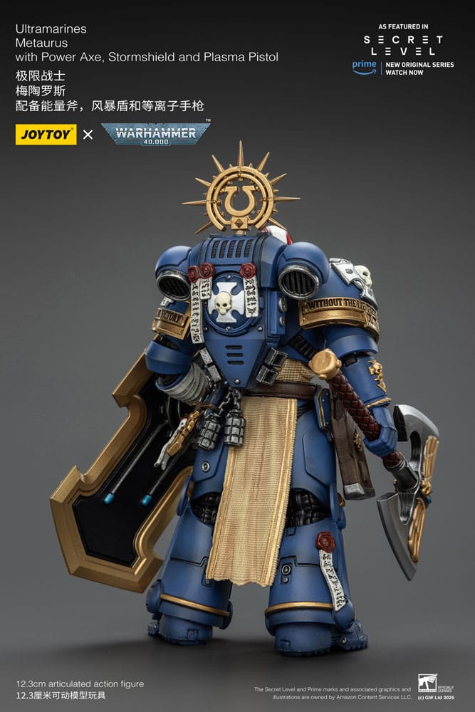 Joy Toy (CN) Warhammer 40,000 Ultramarines Metaurus with Power Axe, Stormshield and Plasma Pistol Actionfigur