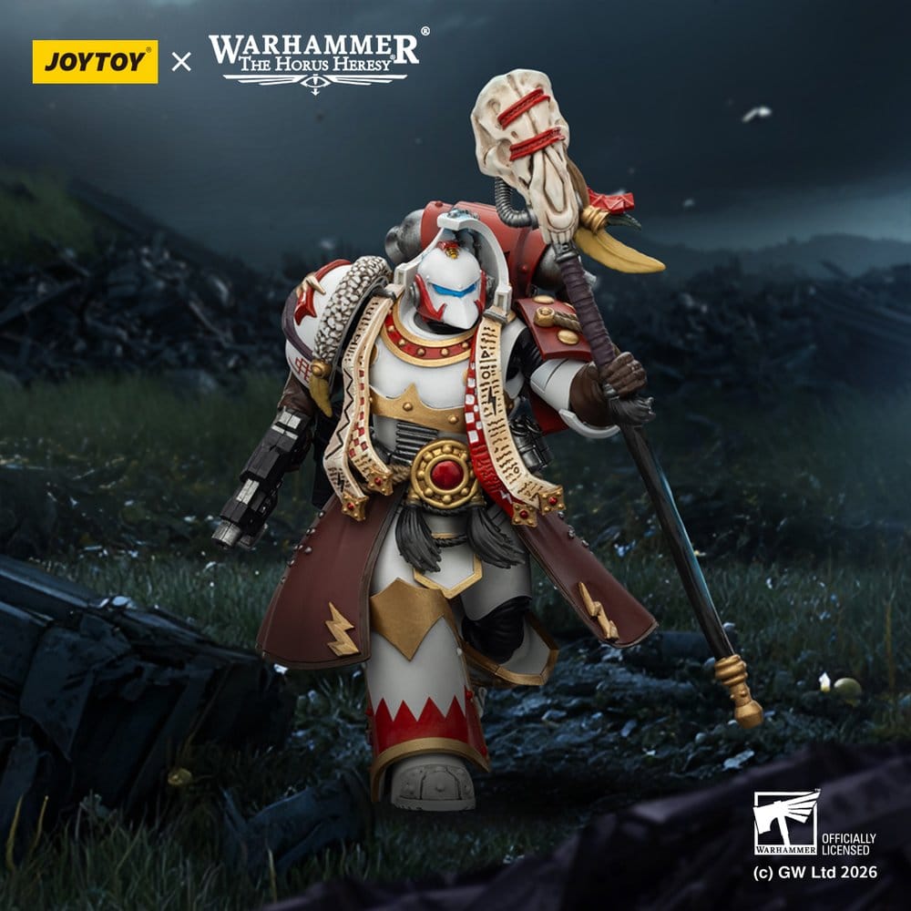 Joy Toy (CN) Warhammer 40,000 White Scars Stormseer Consulwith Force Staff and Bolt Pistol Actionfigur