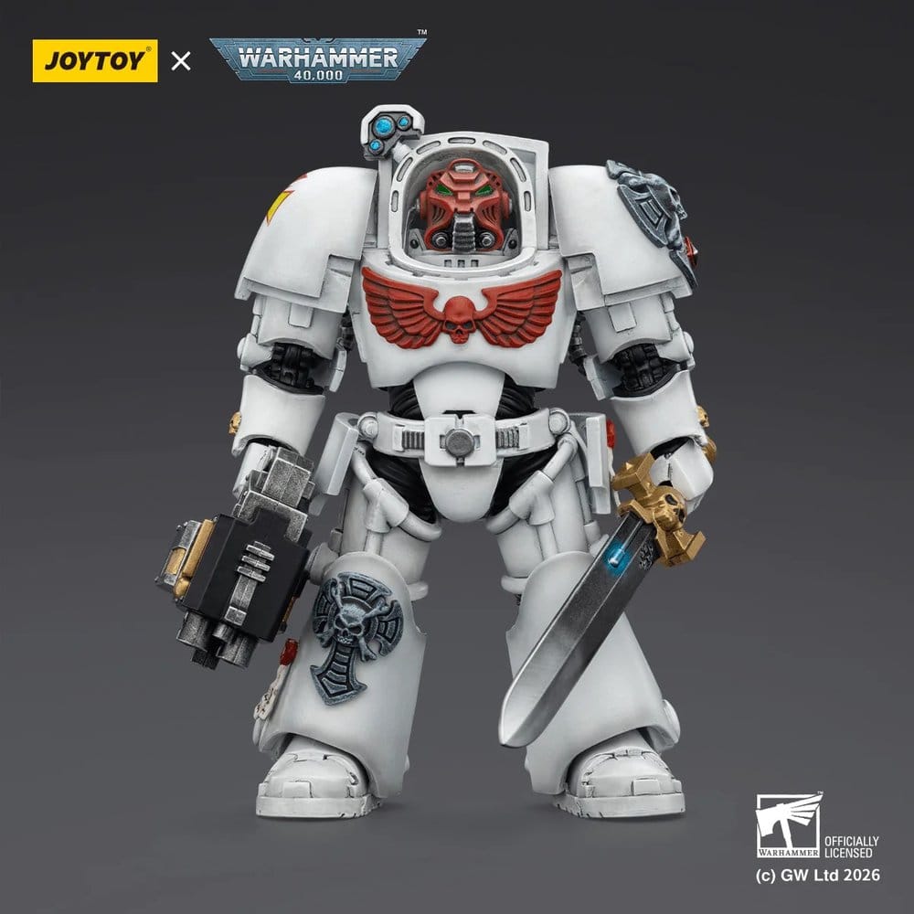 Joy Toy (CN) Warhammer 40,000 White Scars Terminator 1 with Power Sword and Storm Bolter Actionfigur