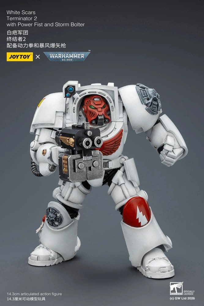 Joy Toy (CN) Warhammer 40,000 White Scars Terminator 2 with Power Fist and Storm Bolter Actionfigur
