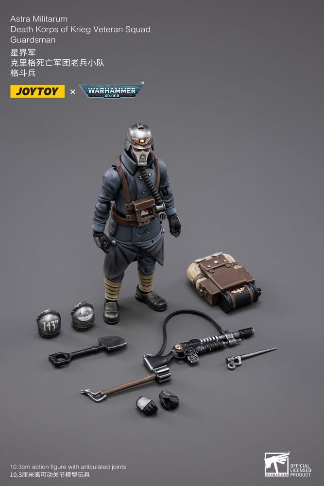 Joy Toy (CN) Warhammer 40k Astra Militarum Death Korps of Krieg Veteran Squad Guardsman 1/18 Actionfigur