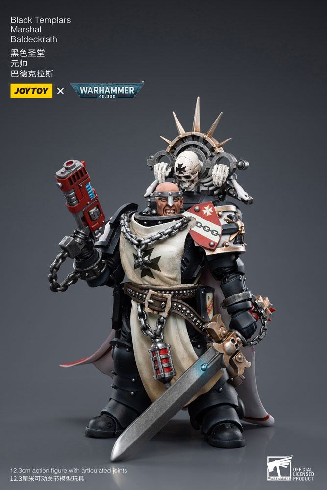 Joy Toy (CN) Warhammer 40k Black Templars Marshal Baldeckrath 1/18 Actionfigur