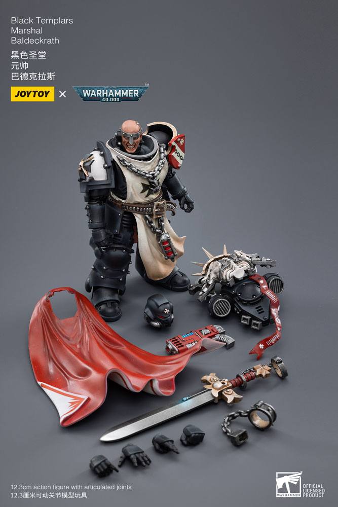 Joy Toy (CN) Warhammer 40k Black Templars Marshal Baldeckrath 1/18 Actionfigur