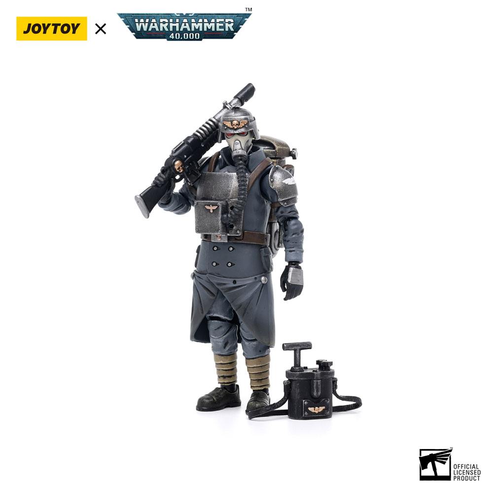 Joy Toy (CN) Warhammer 40k Death Korps of Krieg Veteran Squad Guardsman Demolitions Specialist 1/18 Actionfigur