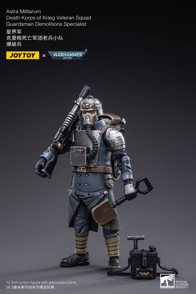 Joy Toy (CN) Warhammer 40k Death Korps of Krieg Veteran Squad Guardsman Demolitions Specialist 1/18 Actionfigur