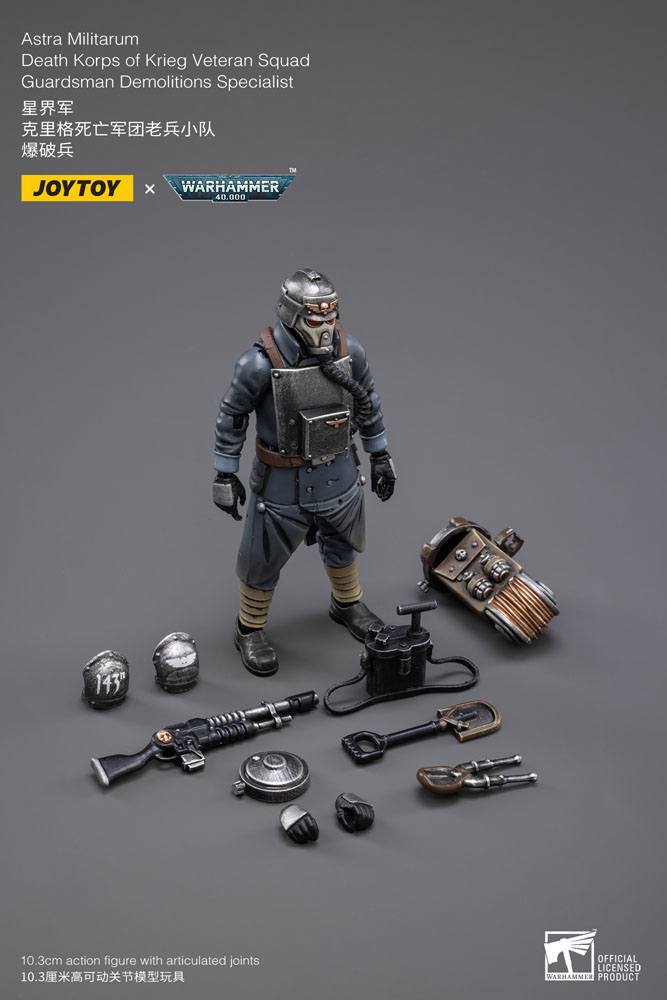Joy Toy (CN) Warhammer 40k Death Korps of Krieg Veteran Squad Guardsman Demolitions Specialist 1/18 Actionfigur