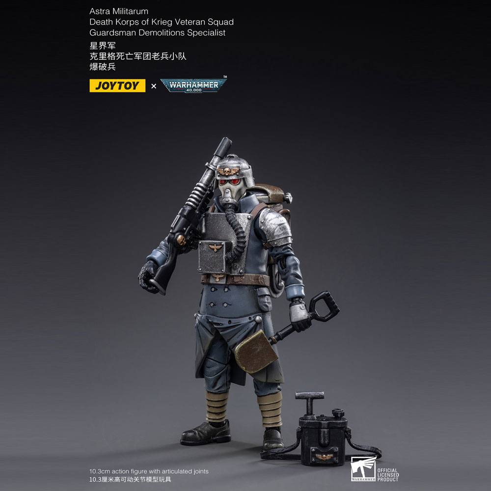 Joy Toy (CN) Warhammer 40k Death Korps of Krieg Veteran Squad Guardsman Demolitions Specialist 1/18 Actionfigur