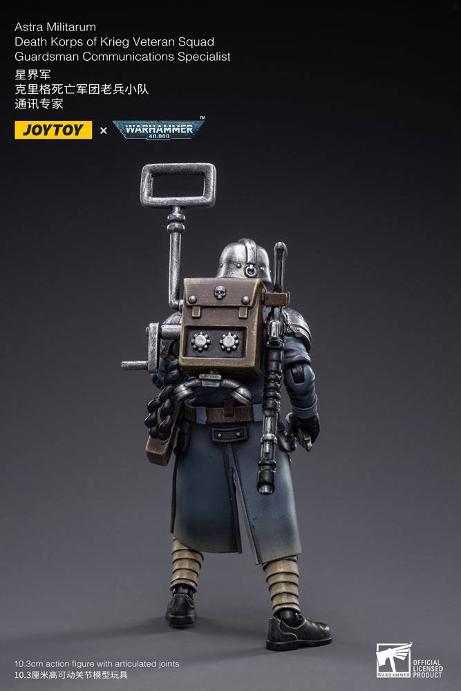Joy Toy (CN) Warhammer 40k Death Korps of Krieg Veteran Squad Guardsman Communications Specialist 1/18 Actionfigur