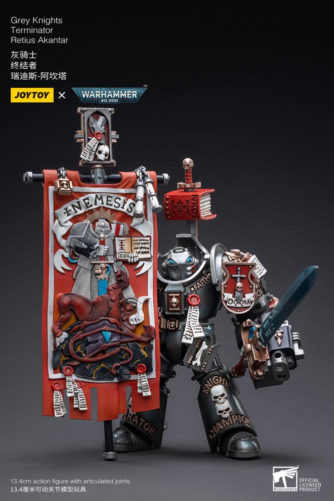 Joy Toy (CN) Warhammer 40k Grey Knights Terminator Retius Akantar 1/18 Actionfigur