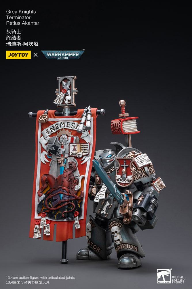 Joy Toy (CN) Warhammer 40k Grey Knights Terminator Retius Akantar 1/18 Actionfigur