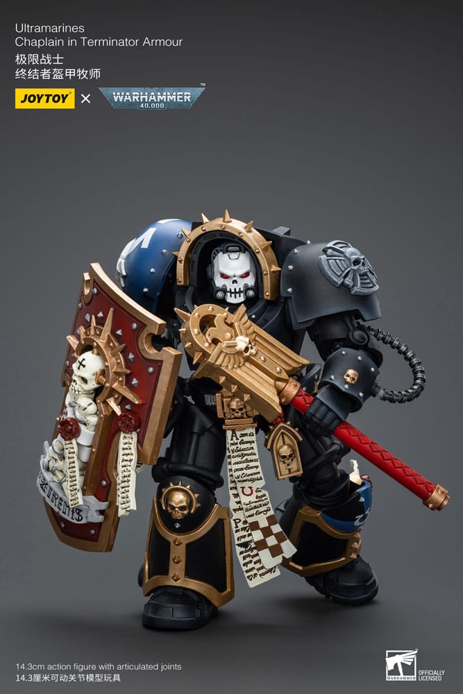 Joy Toy (CN) Warhammer 40k Ultramarines Chaplain in Terminator Armour 1/18 Actionfigur