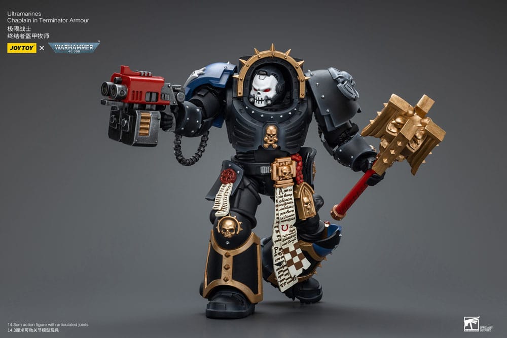 Joy Toy (CN) Warhammer 40k Ultramarines Chaplain in Terminator Armour 1/18 Actionfigur