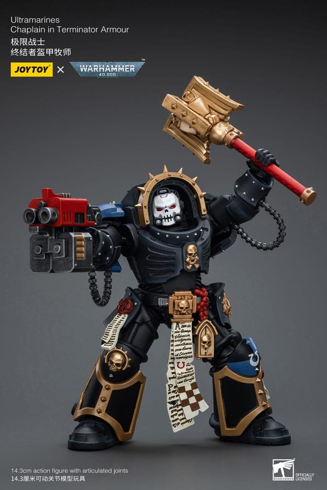 Joy Toy (CN) Warhammer 40k Ultramarines Chaplain in Terminator Armour 1/18 Actionfigur