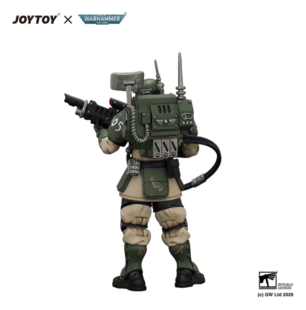 Joy Toy (CN) Warhammer Astra Militarum Kasrkin 3 with Hot-shot Lasgun and Vox-caster Actionfigur