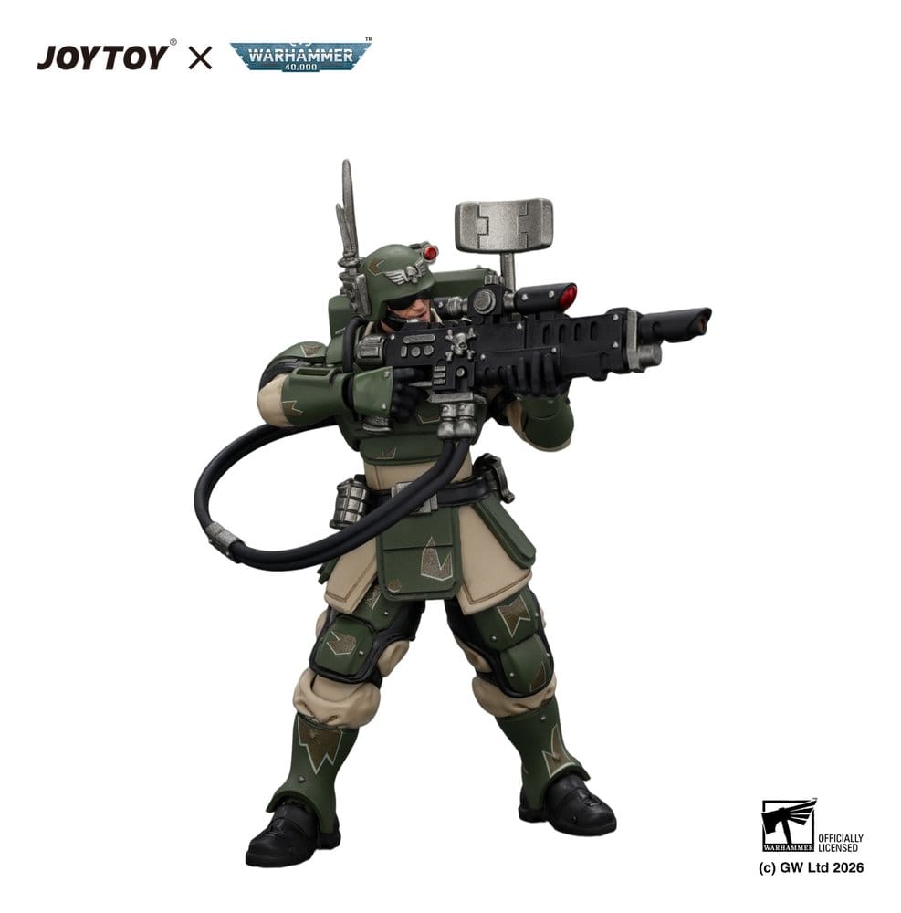 Joy Toy (CN) Warhammer Astra Militarum Kasrkin 3 with Hot-shot Lasgun and Vox-caster Actionfigur