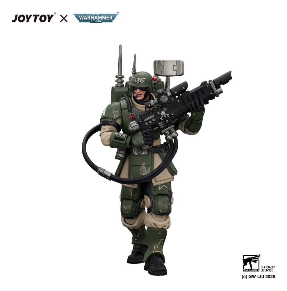 Joy Toy (CN) Warhammer Astra Militarum Kasrkin 3 with Hot-shot Lasgun and Vox-caster Actionfigur