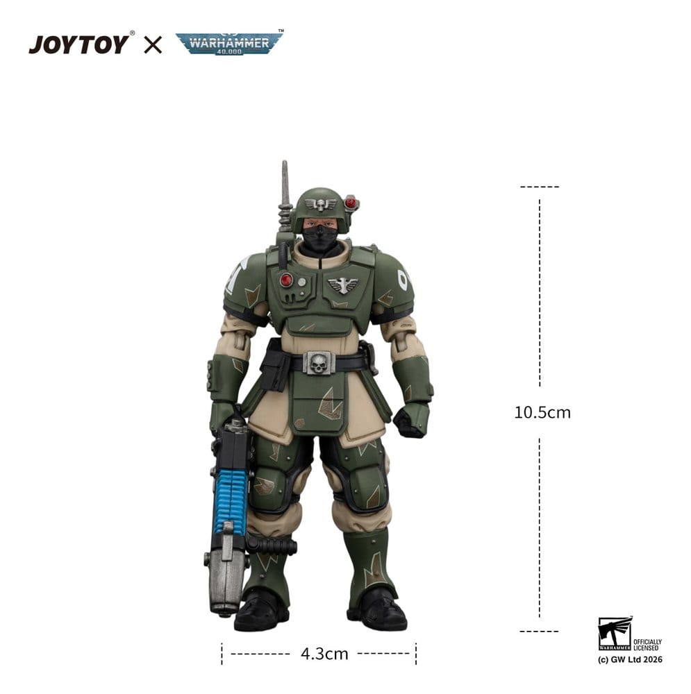 Joy Toy (CN) Warhammer Astra Militarum Kasrkin 4 with Plasma Gun Actionfigur
