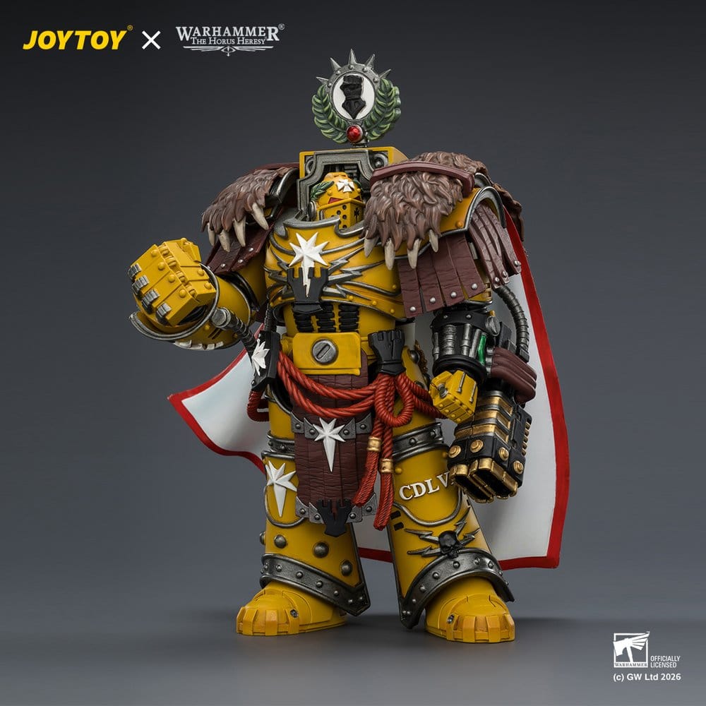 Joy Toy (CN) Warhammer Imperial Fists Lord Castellan Evander Garrius, The Tyrant of Cthonia Actionfigur