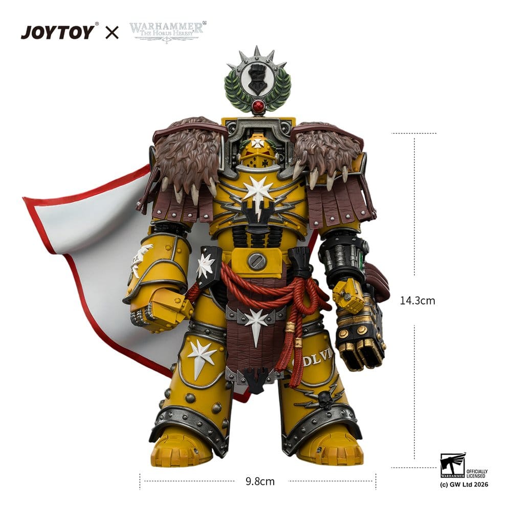 Joy Toy (CN) Warhammer Imperial Fists Lord Castellan Evander Garrius, The Tyrant of Cthonia Actionfigur