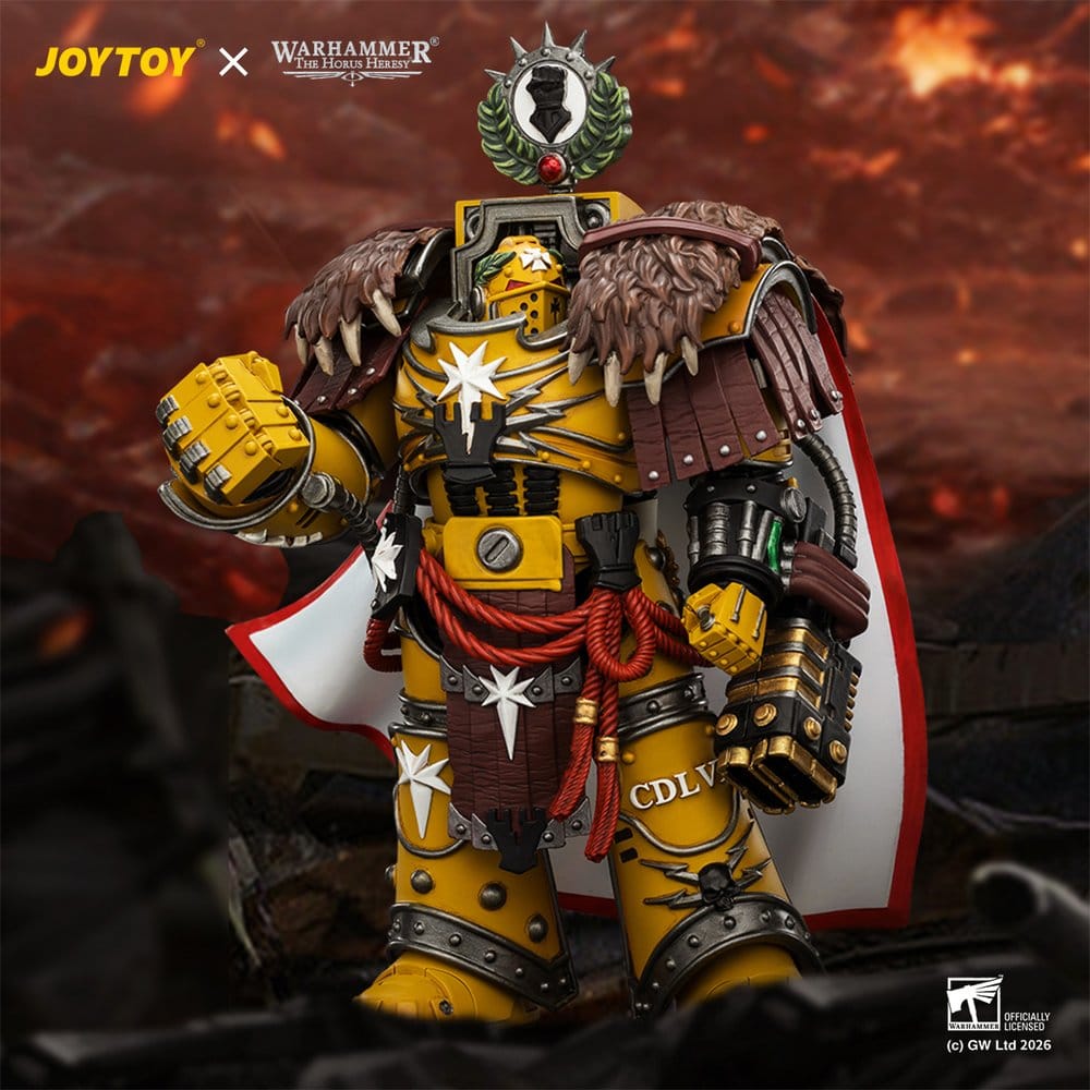 Joy Toy (CN) Warhammer Imperial Fists Lord Castellan Evander Garrius, The Tyrant of Cthonia Actionfigur