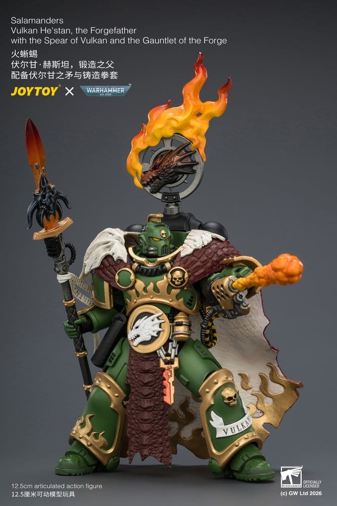 Joy Toy (CN) Warhammer Salamanders Vulkan He'stan, the Forgefather Actionfigur
