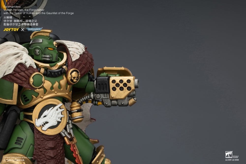 Joy Toy (CN) Warhammer Salamanders Vulkan He'stan, the Forgefather Actionfigur