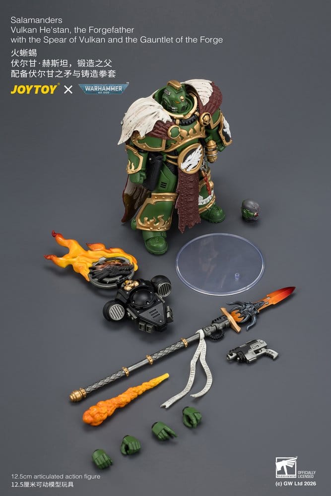 Joy Toy (CN) Warhammer Salamanders Vulkan He'stan, the Forgefather Actionfigur