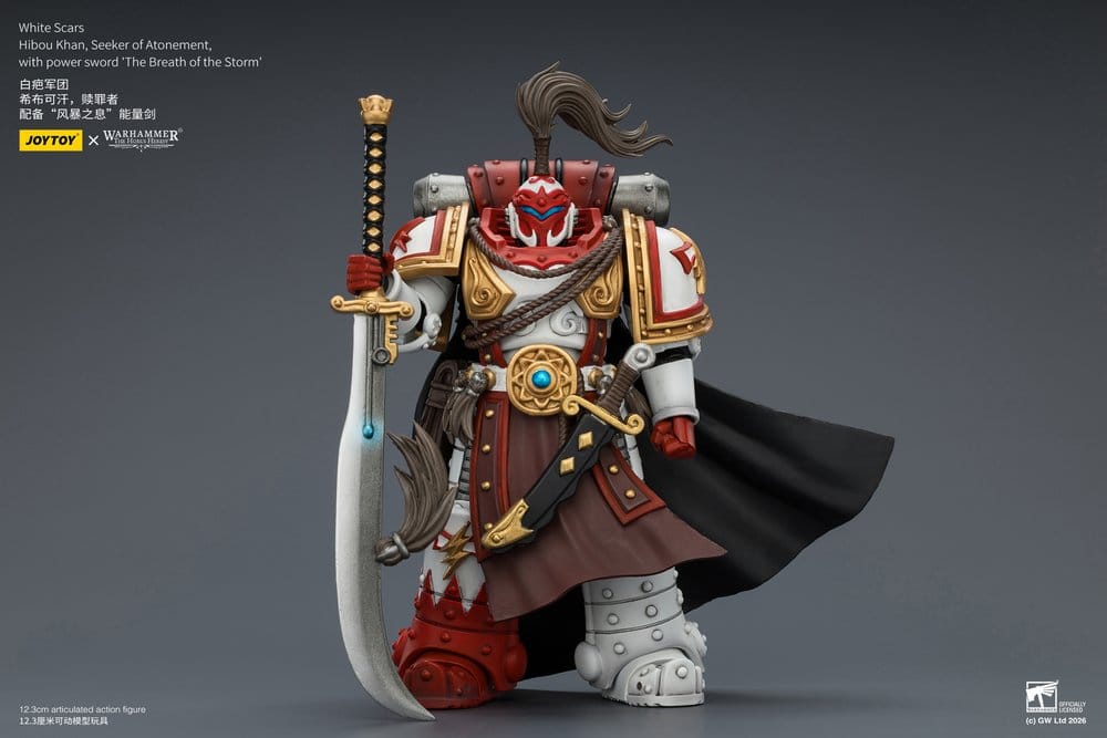 Joy Toy (CN) Warhammer The Horus Heresy White Scars Hibou Khan, Seeker of Atonement Actionfigur