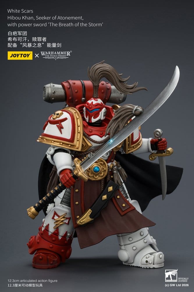 Joy Toy (CN) Warhammer The Horus Heresy White Scars Hibou Khan, Seeker of Atonement Actionfigur