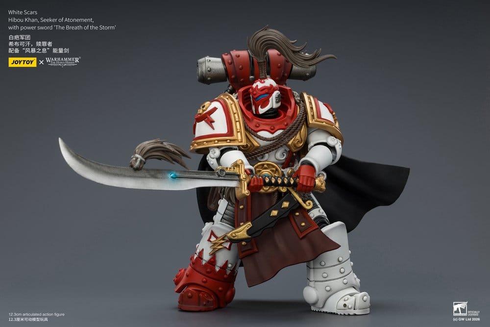 Joy Toy (CN) Warhammer The Horus Heresy White Scars Hibou Khan, Seeker of Atonement Actionfigur