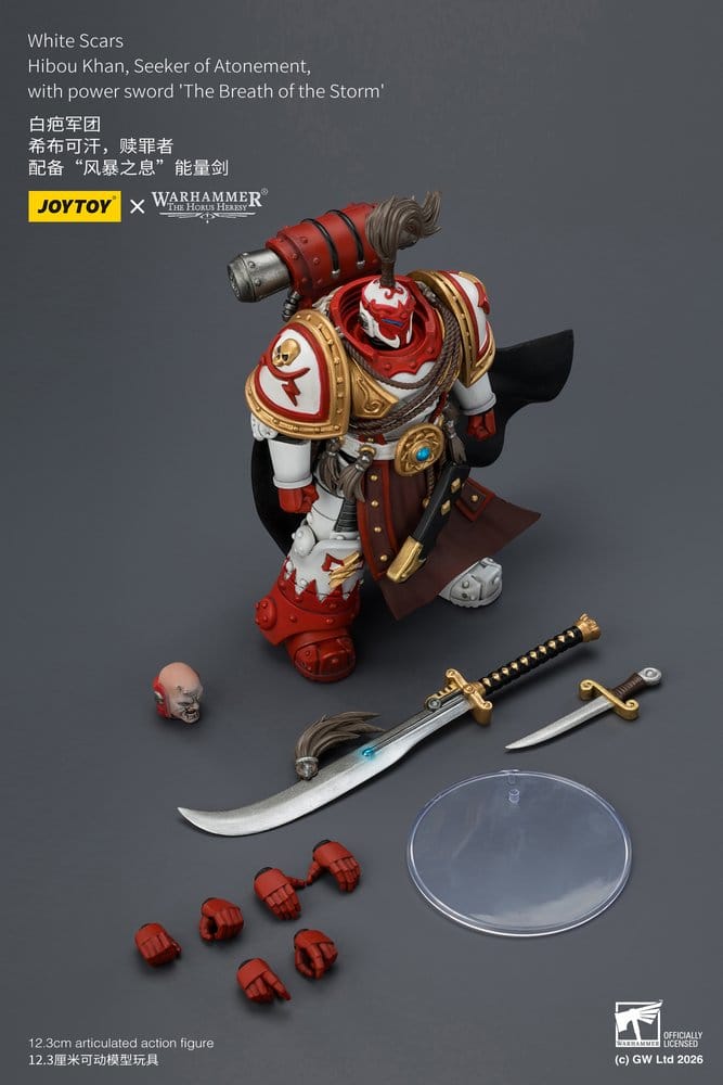Joy Toy (CN) Warhammer The Horus Heresy White Scars Hibou Khan, Seeker of Atonement Actionfigur
